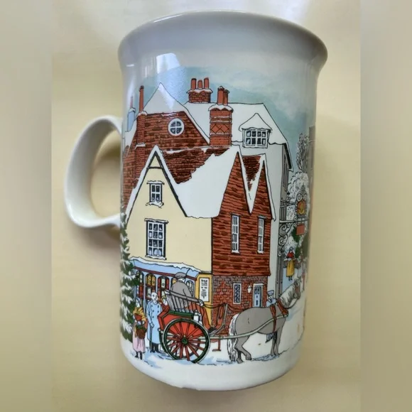 Coffee/hot cocoa Dunoon Christmas mugs 
Set of 4 fine stoneware.Made in Scotland - Picture 10 of 15